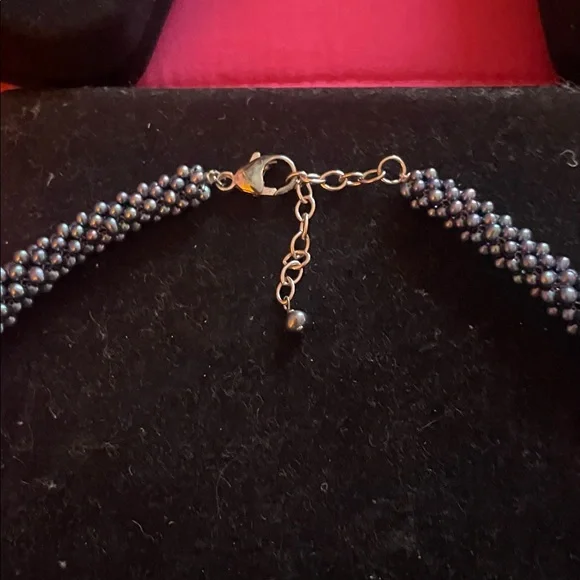 Blue pearl Necklace - Picture 2 of 3